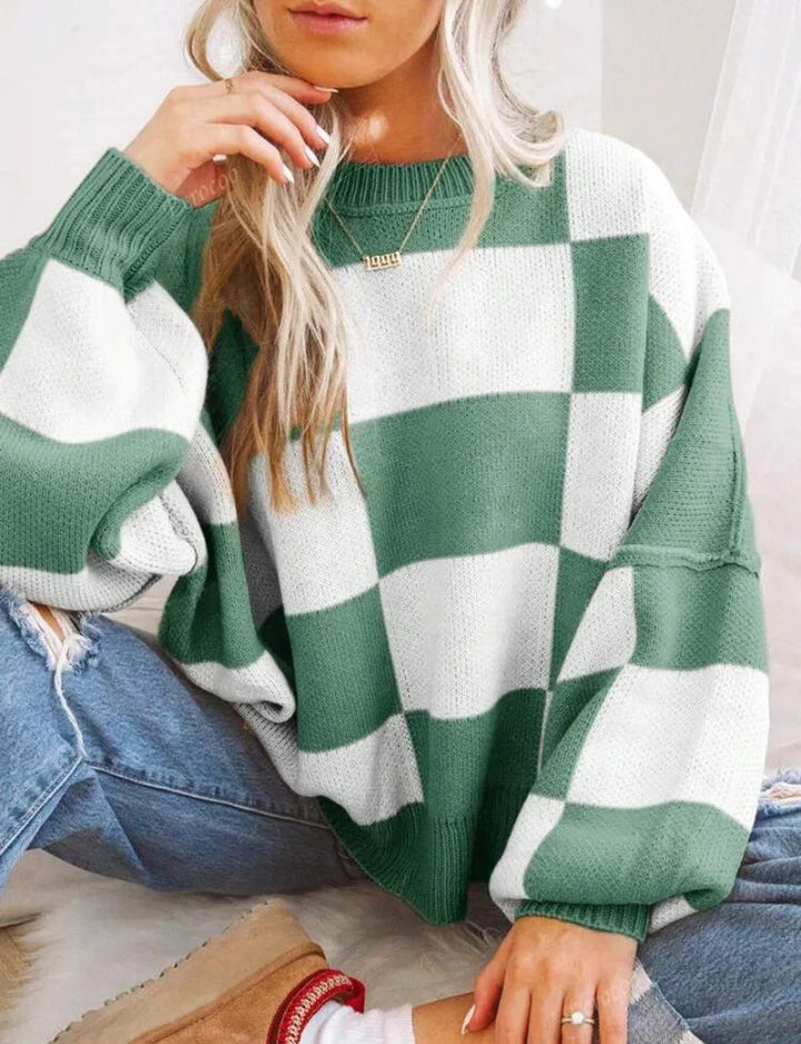 Women's Round Neck Oversized Knit Jumper | Winter