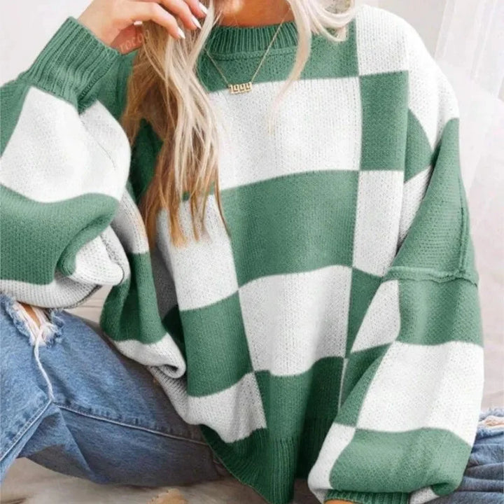 Women's Round Neck Oversized Knit Jumper | Winter