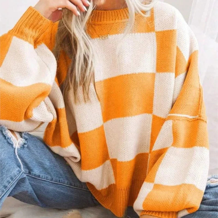 Women's Round Neck Oversized Knit Jumper | Winter