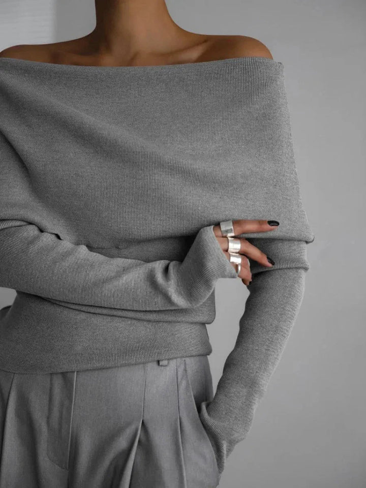 Women's Off Shoulder Knit Jumper | Winter