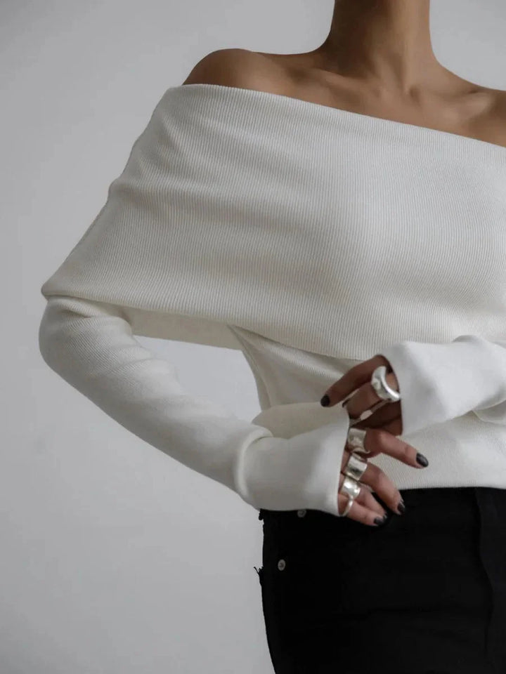 Women's Off Shoulder Knit Jumper | Winter