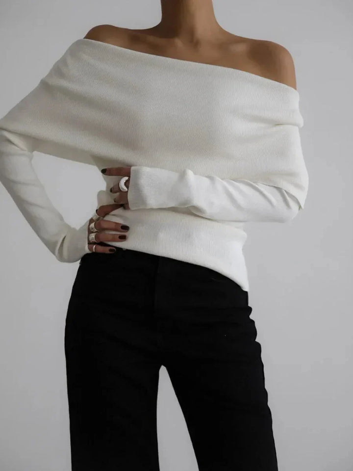 Women's Off Shoulder Knit Jumper | Winter