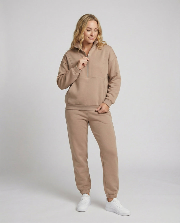 Women's Two-Piece Quarter-Zip Set | Casual
