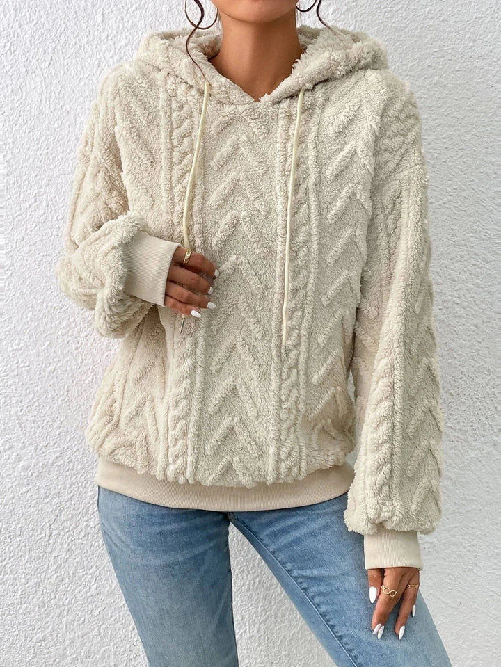 Women's Warm Oversized Knitted Hoodie | Winter