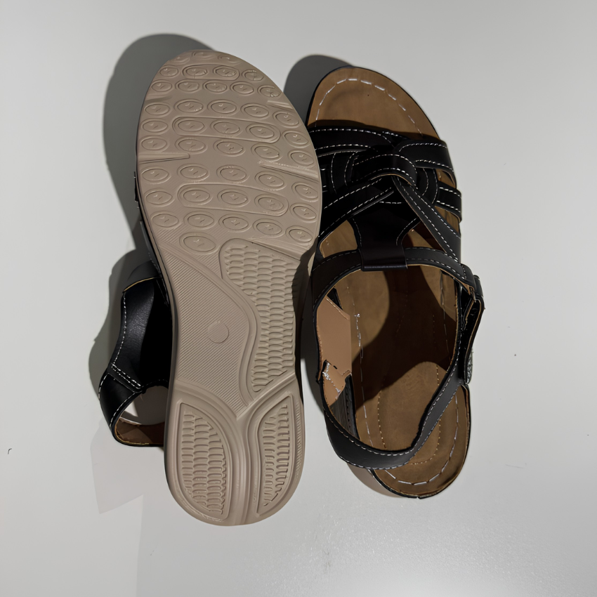 Women's Cutout Walking Sandals | Hook and Loop