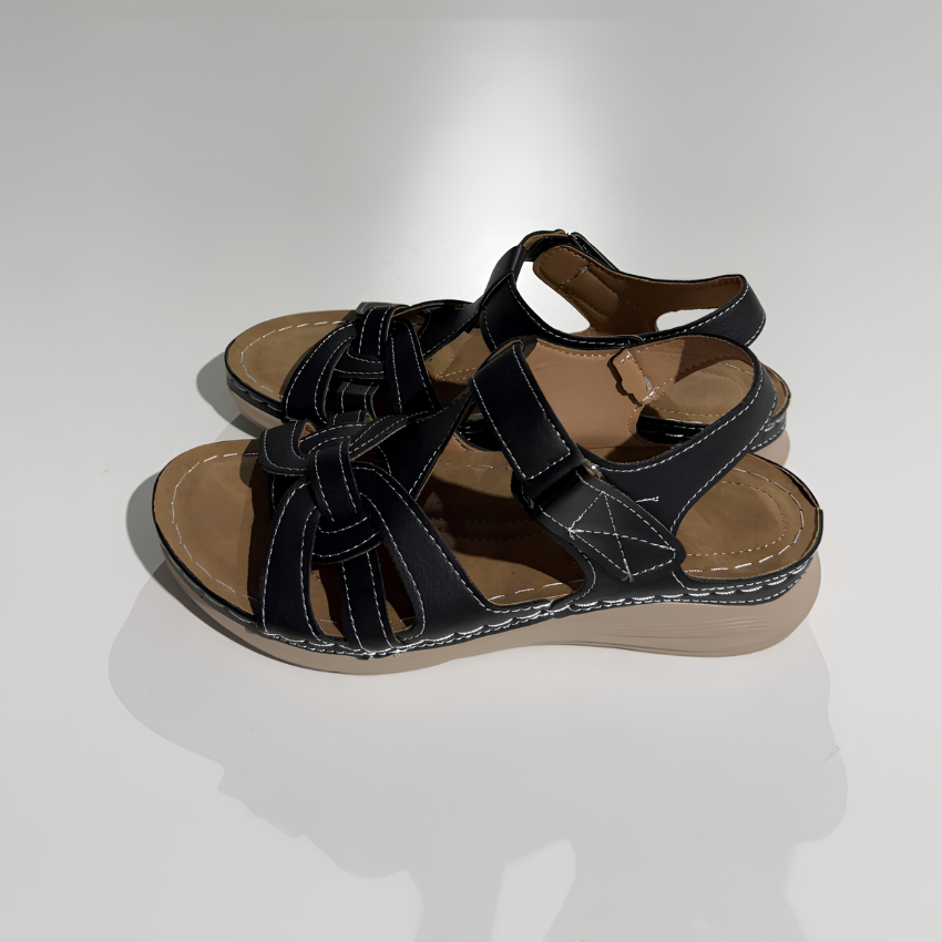 Women's Cutout Walking Sandals | Hook and Loop