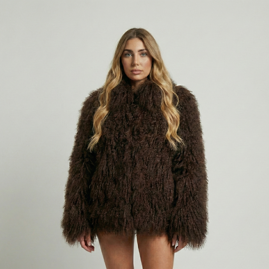 Women's Fur Oversized Winter Jacket | Shaggy