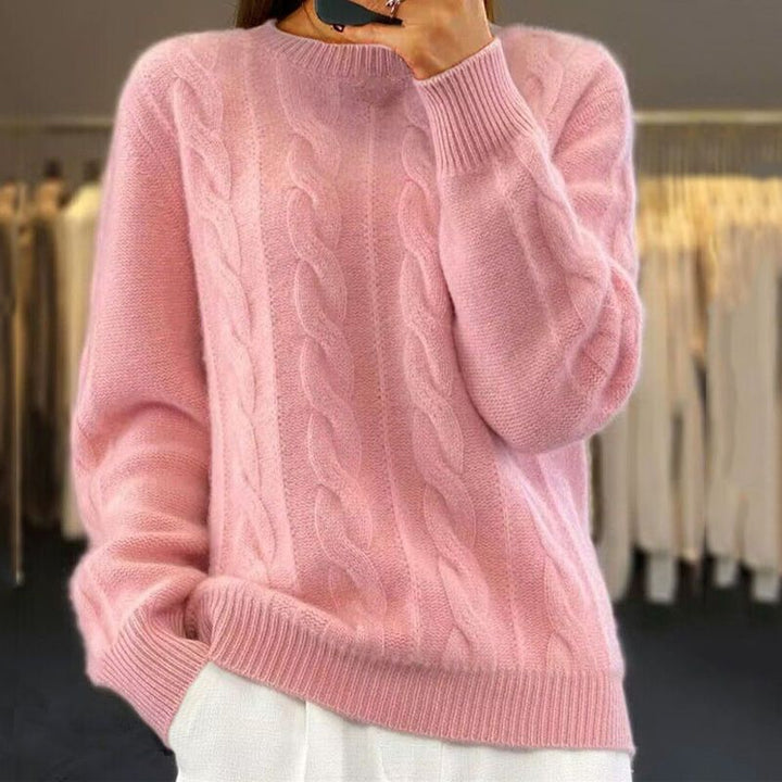 Women's Rib Crew Neck Knit Jumper | Winter