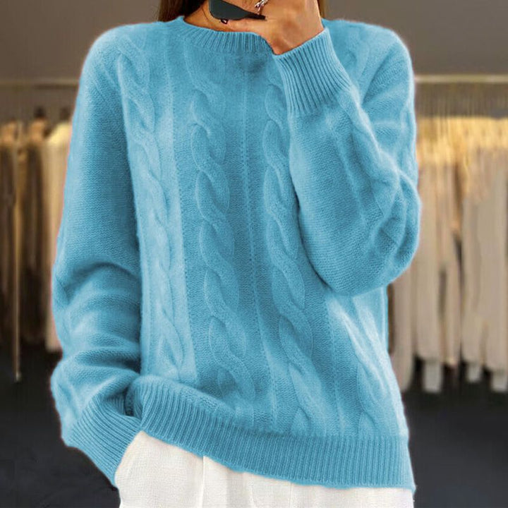 Women's Rib Crew Neck Knit Jumper | Winter