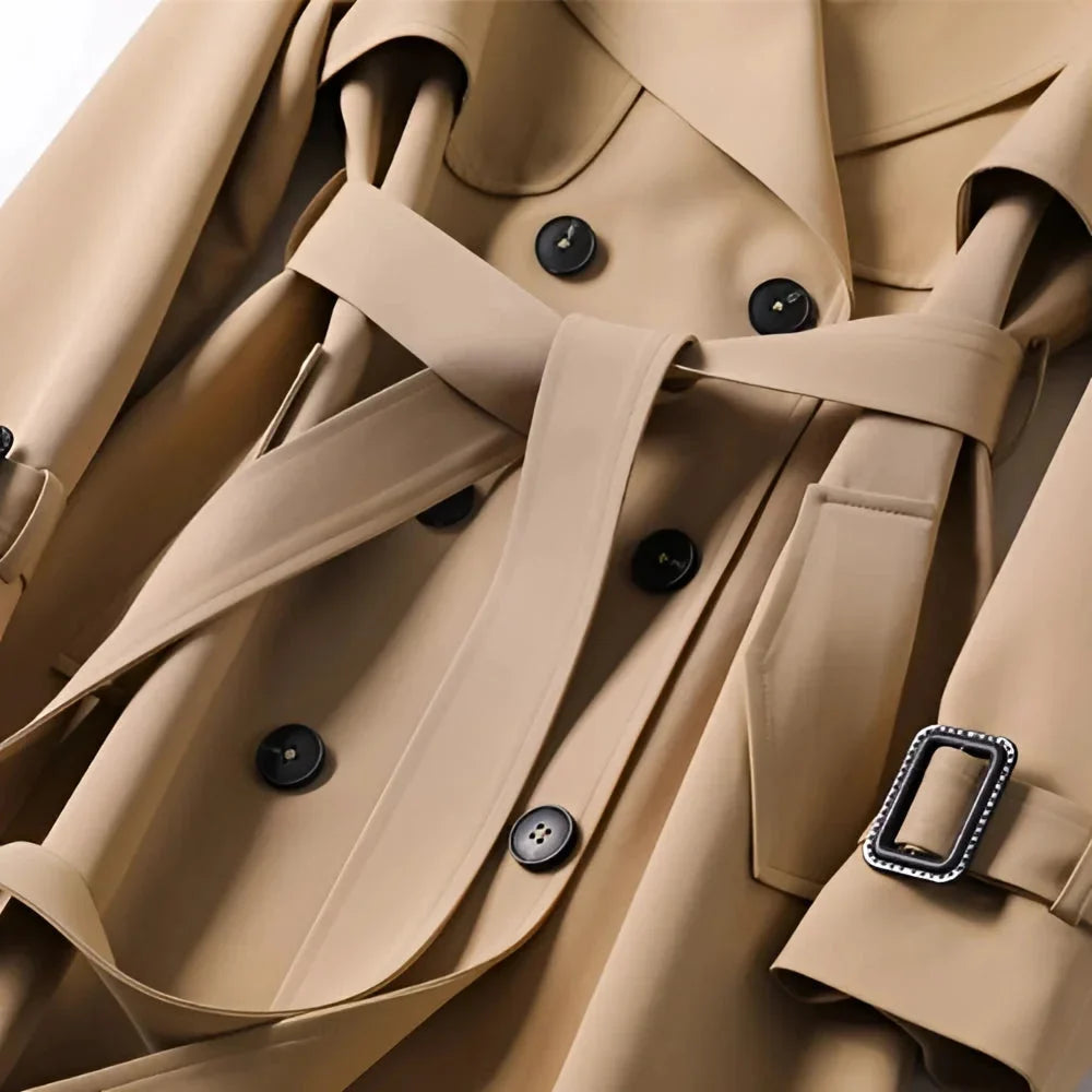 Women's Winter Long Trench Coat | Belted