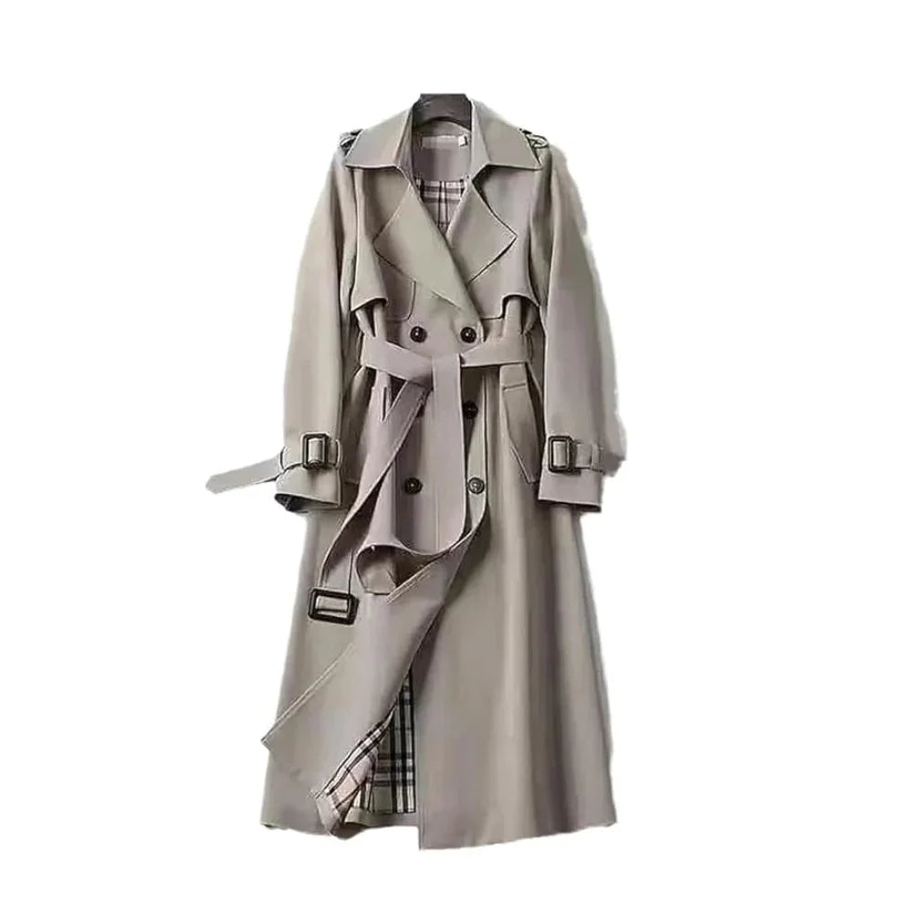 Women's Winter Long Trench Coat | Belted