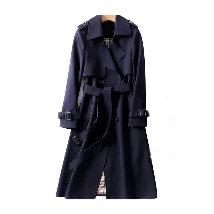 Women's Winter Long Trench Coat | Belted