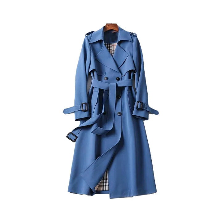 Women's Winter Long Trench Coat | Belted