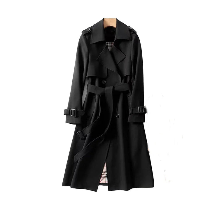 Women's Winter Long Trench Coat | Belted