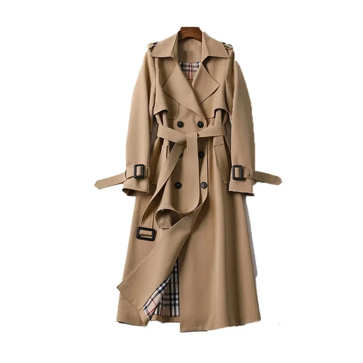 Women's Winter Long Trench Coat | Belted