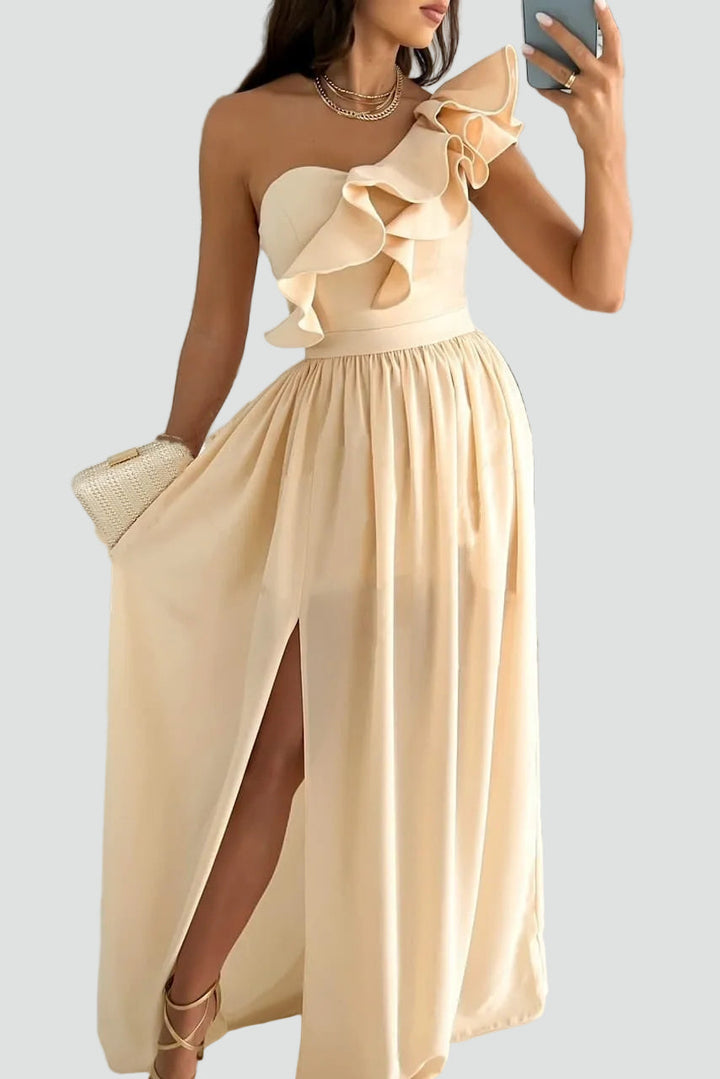 Women's Wedding Guest Ruffle Dress | Maxi