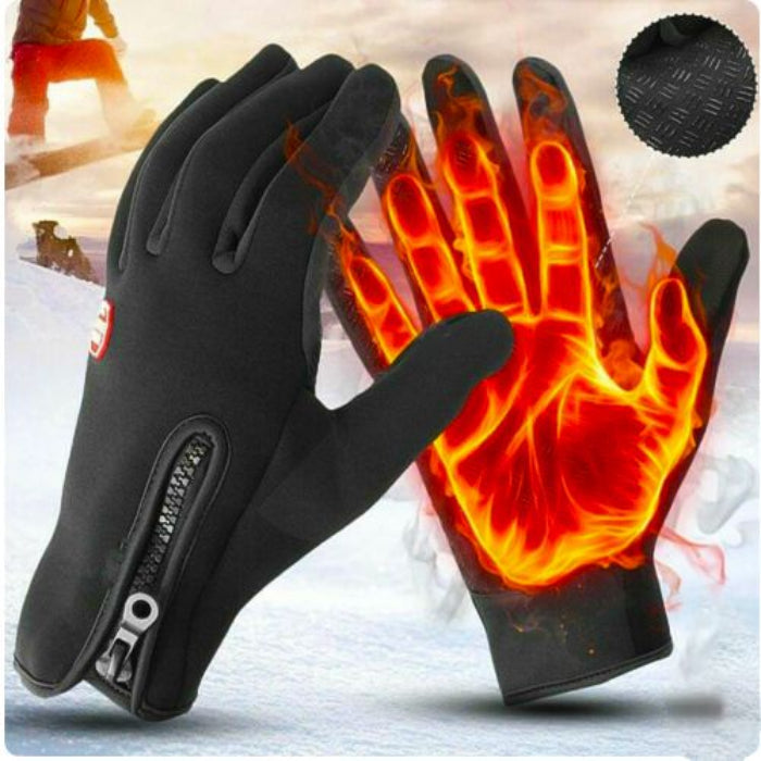 Unisex Heated Touchscreen Gloves | Black