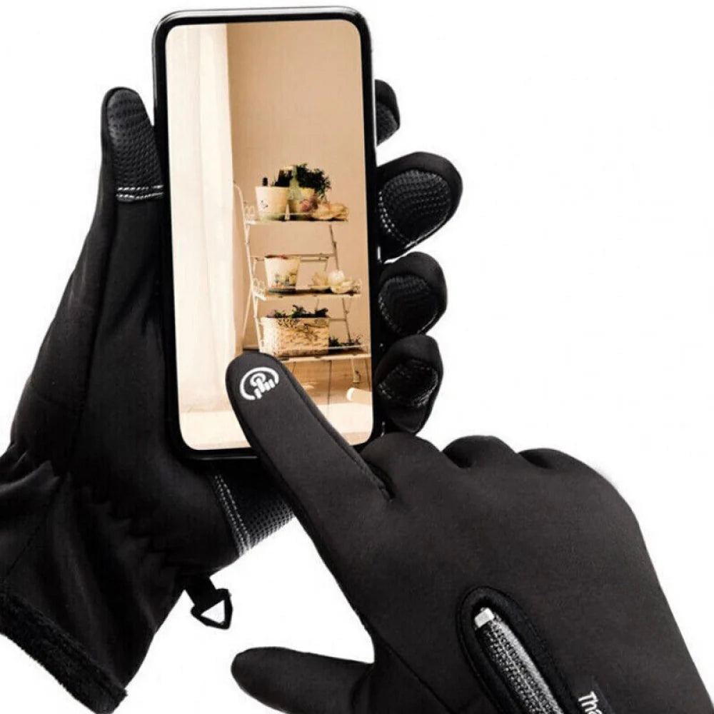 Unisex Heated Touchscreen Gloves | Black