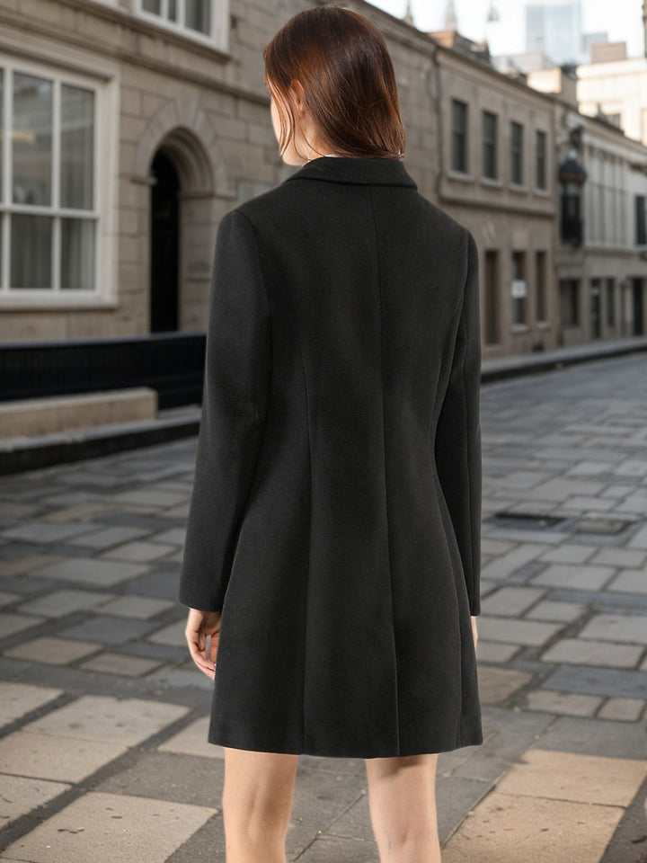 Women's Button Single Breasted Pea Coat | Winter