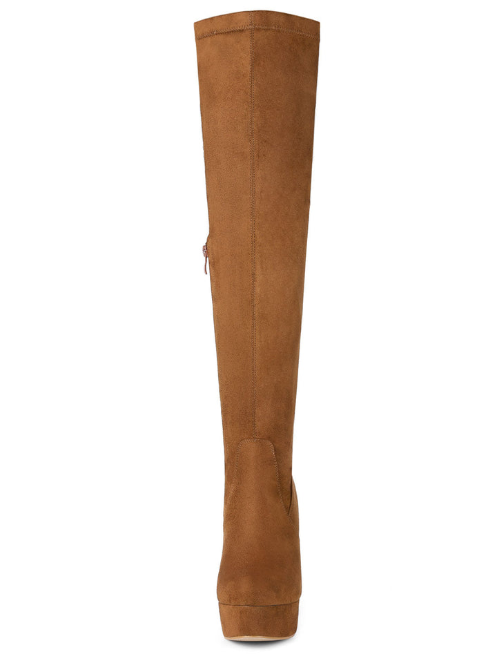 Women's Platform Over The Knee Boots | Heel