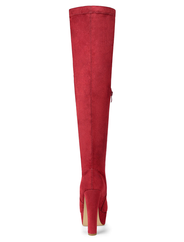 Women's Platform Over The Knee Boots | Heel