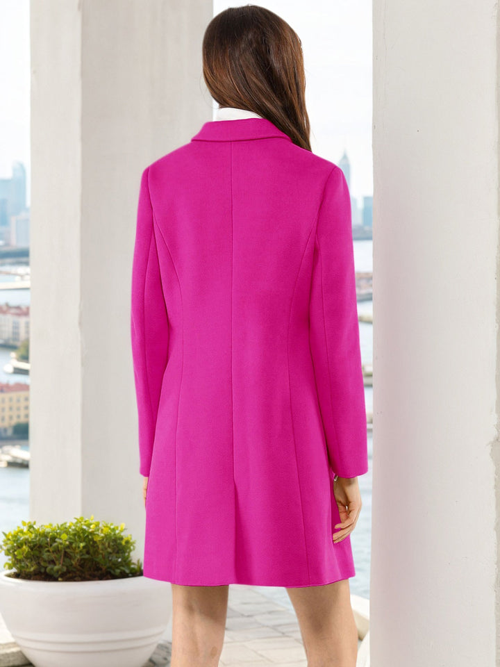 Women's Button Single Breasted Pea Coat | Winter