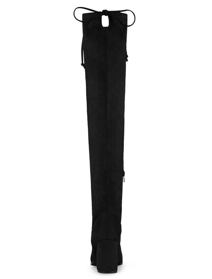Women's Heel Zip Over the Knee Boots | Chunky
