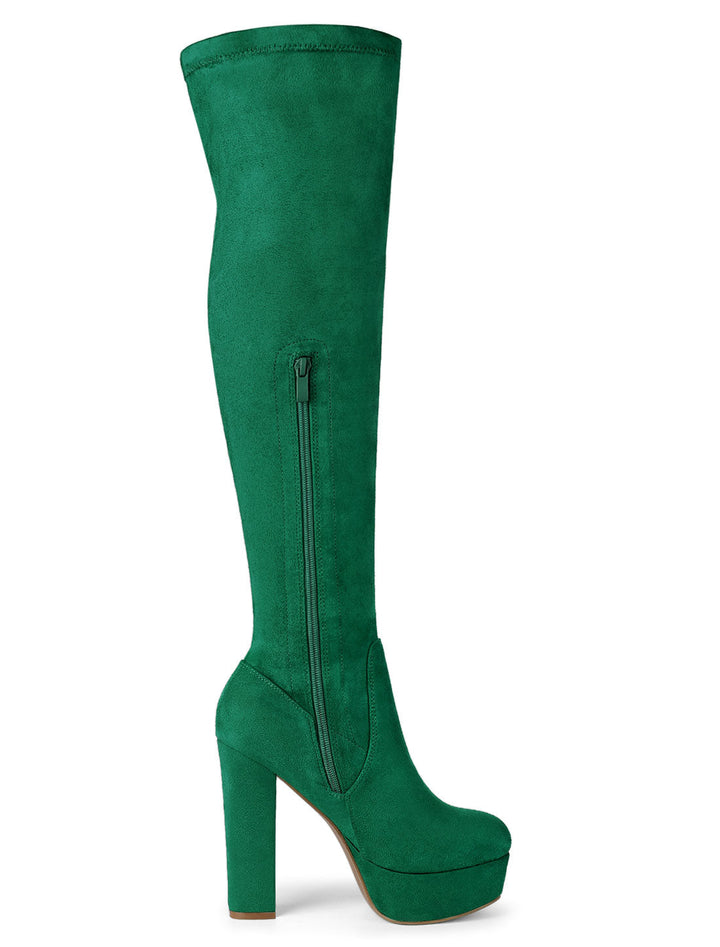 Women's Platform Over The Knee Boots | Heel