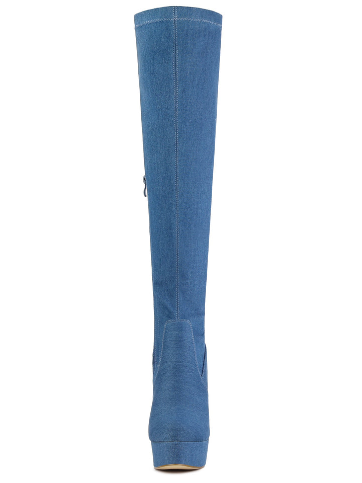 Women's Platform Over The Knee Boots | Heel