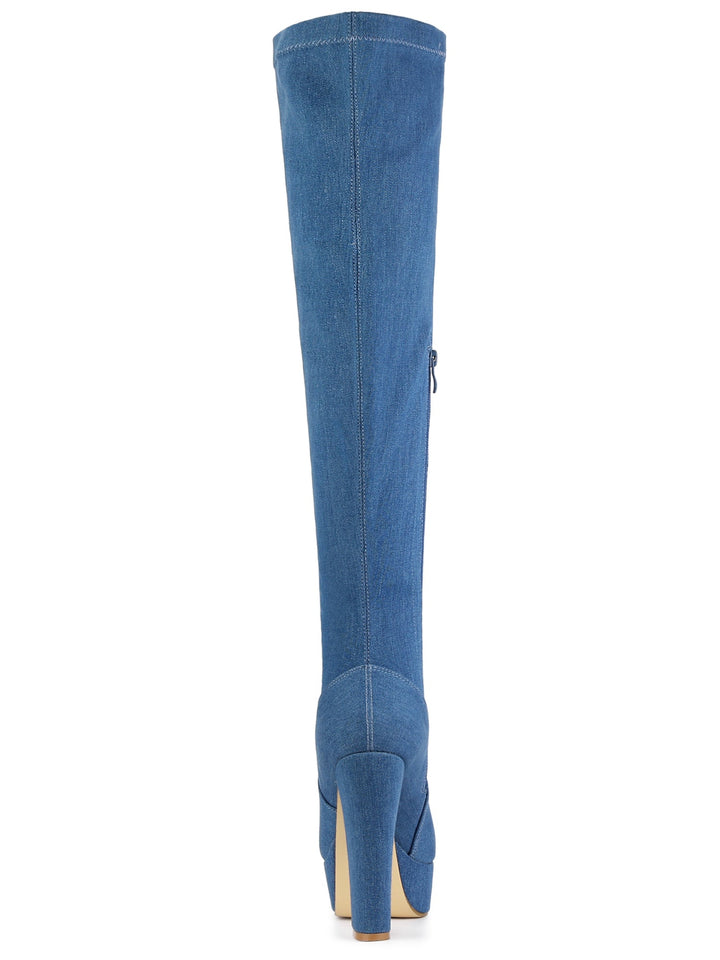 Women's Platform Over The Knee Boots | Heel