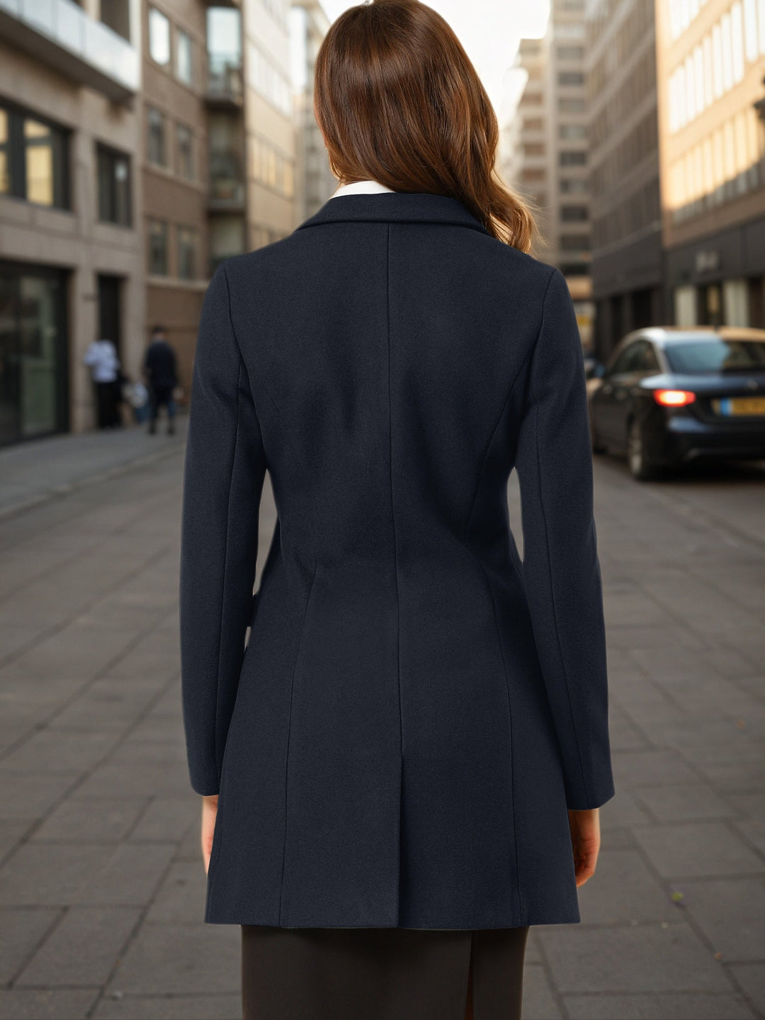 Women's Button Single Breasted Pea Coat | Winter