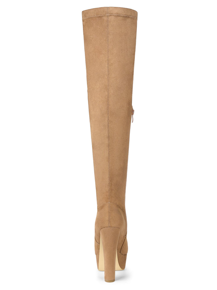 Women's Platform Over The Knee Boots | Heel