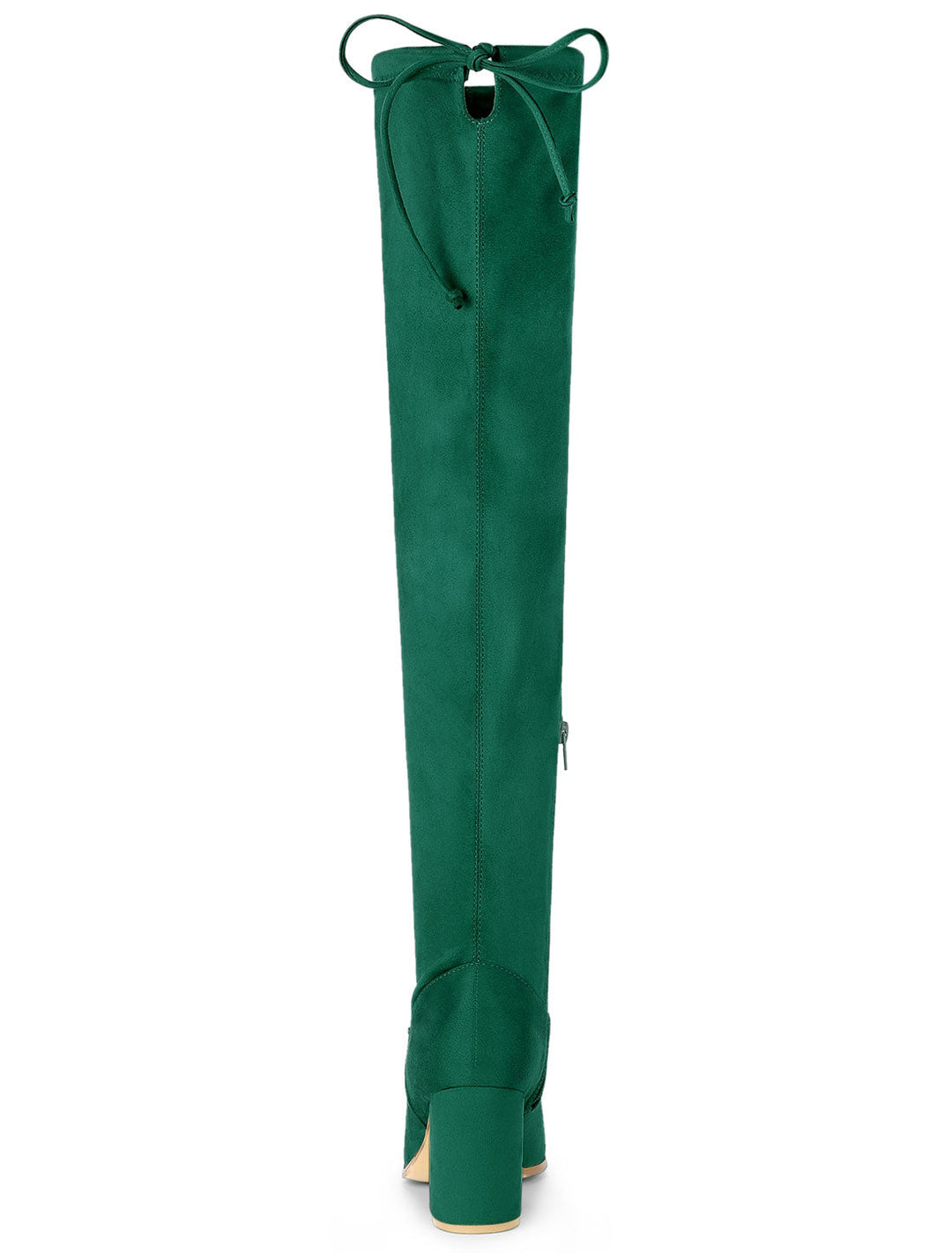 Women's Heel Zip Over the Knee Boots | Chunky