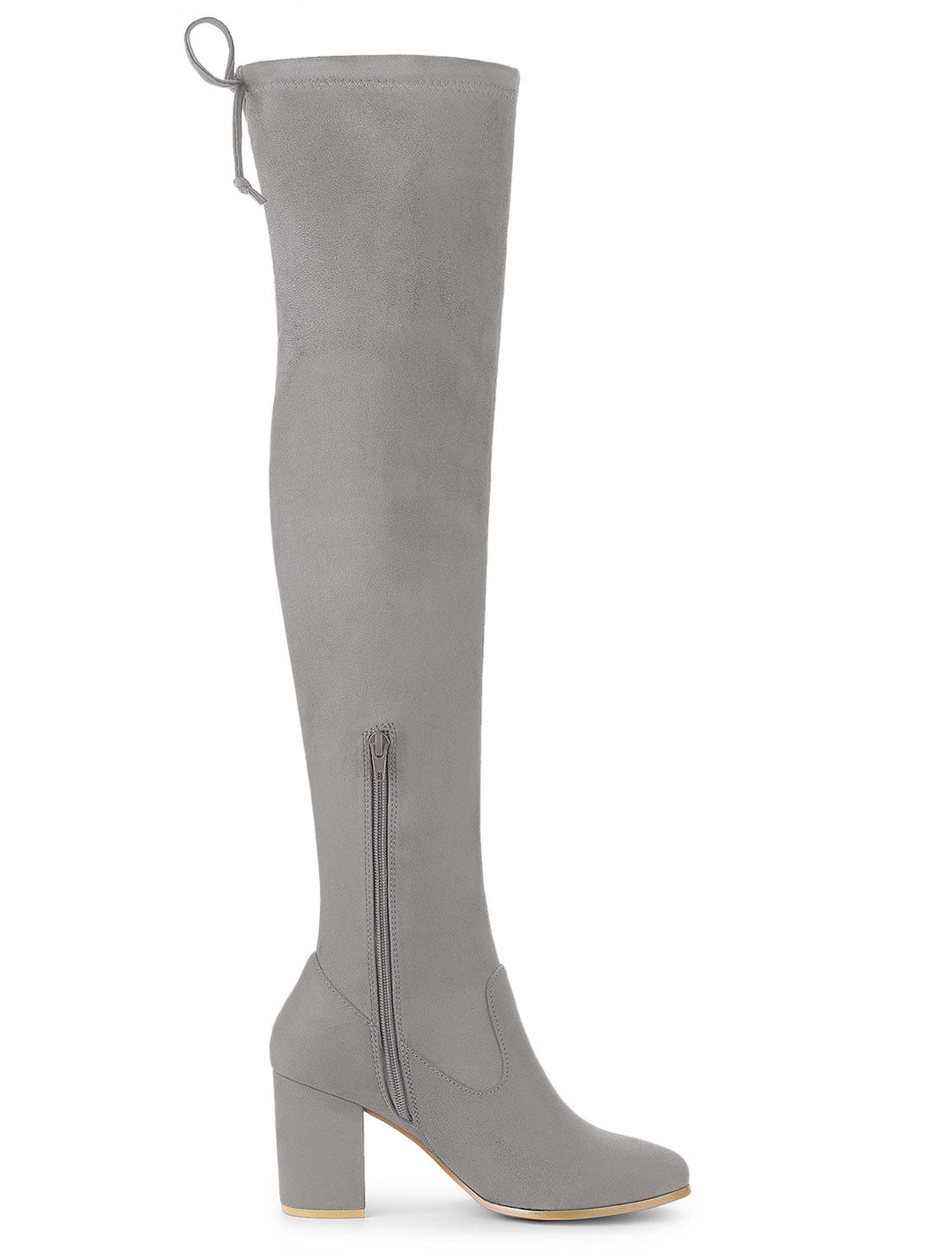 Women's Heel Zip Over the Knee Boots | Chunky