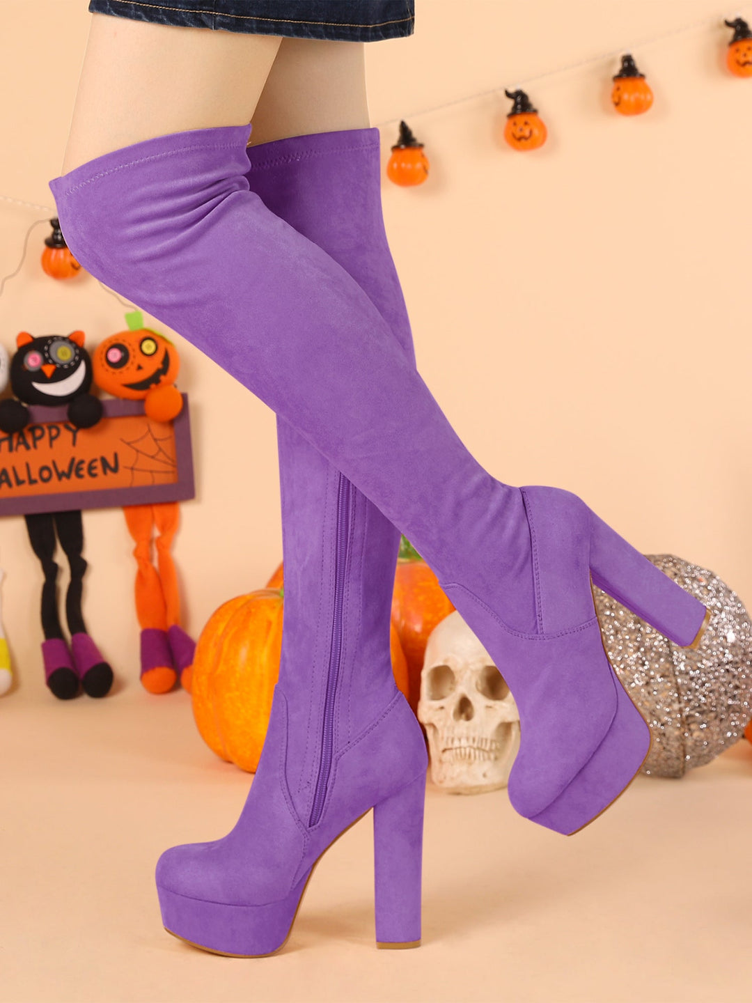 Women's Platform Over The Knee Boots | Heel
