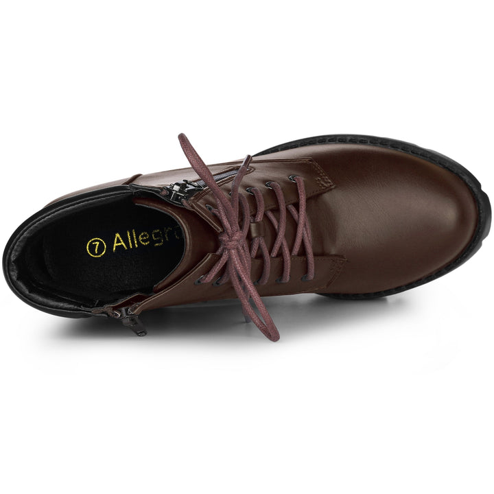 Women's Lace Up Combat Chunky Ankle Boots | Platform
