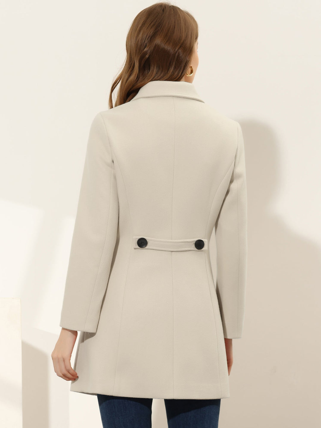 Women's Winter Single Breasted Pea Coat | Long