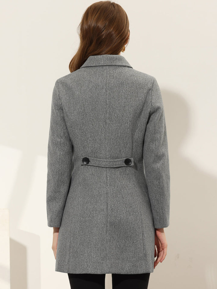 Women's Winter Single Breasted Pea Coat | Long