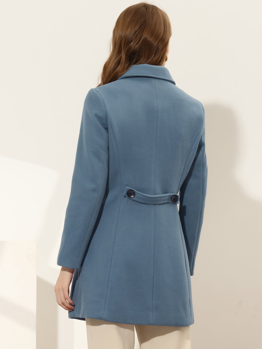Women's Winter Single Breasted Pea Coat | Long