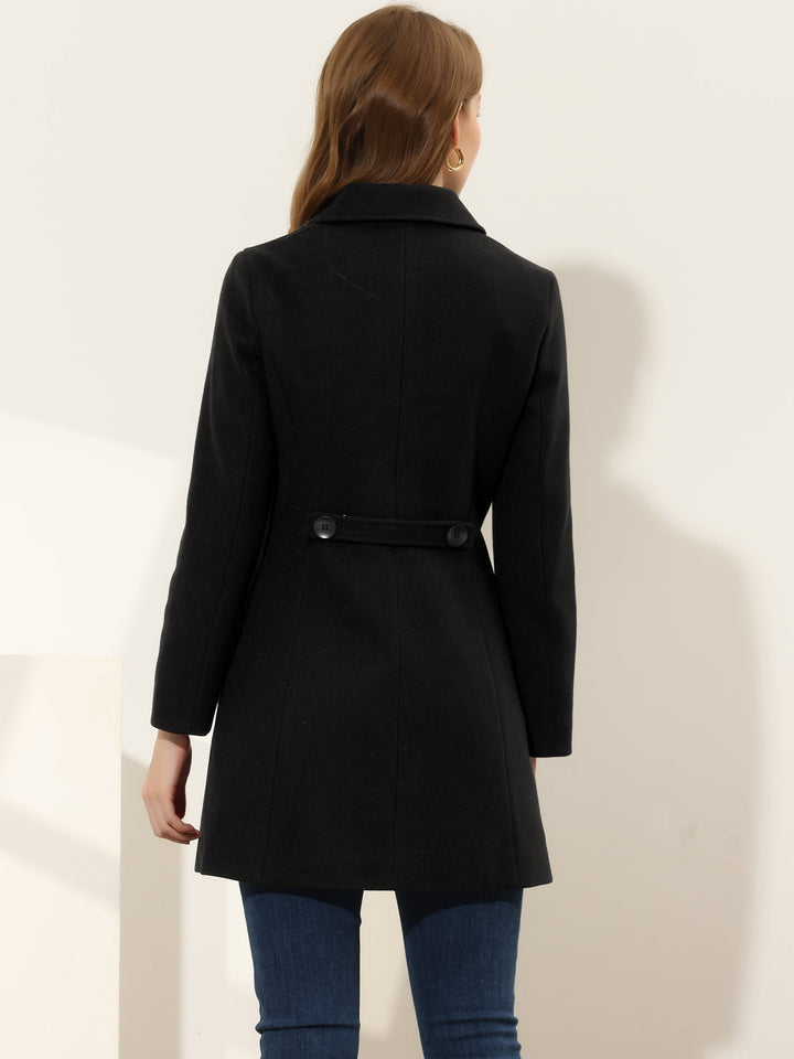 Women's Winter Single Breasted Pea Coat | Long
