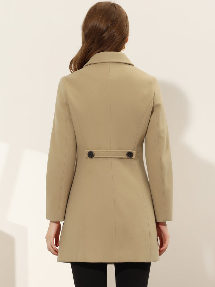 Women's Winter Single Breasted Pea Coat | Long