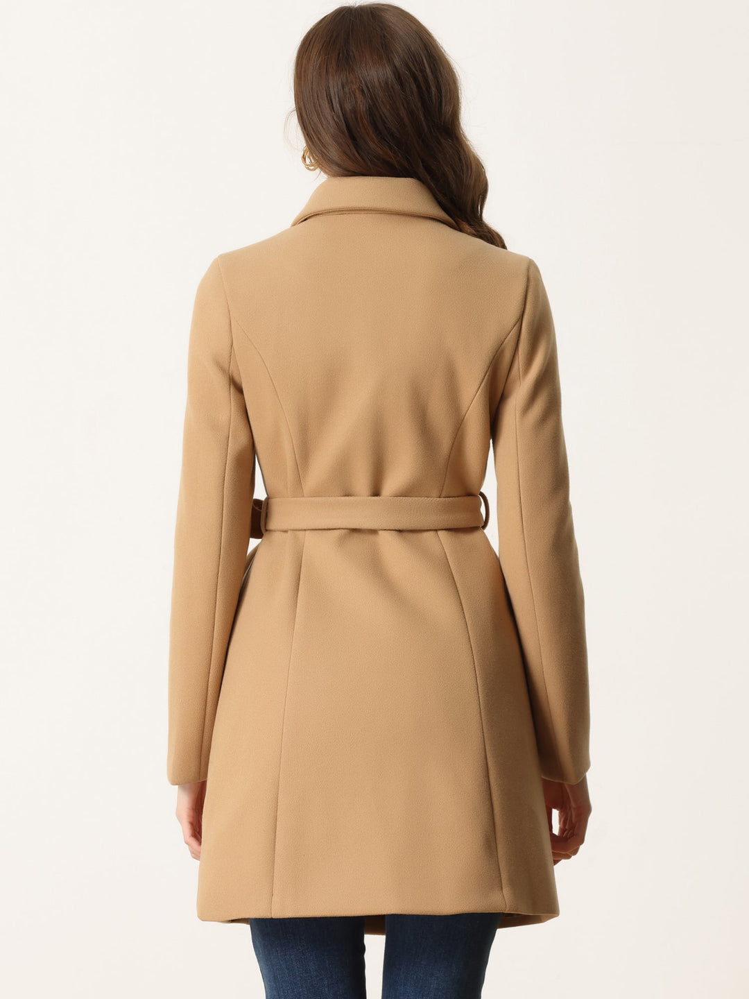 Women's Double Breasted Long Trench Coat | Winter