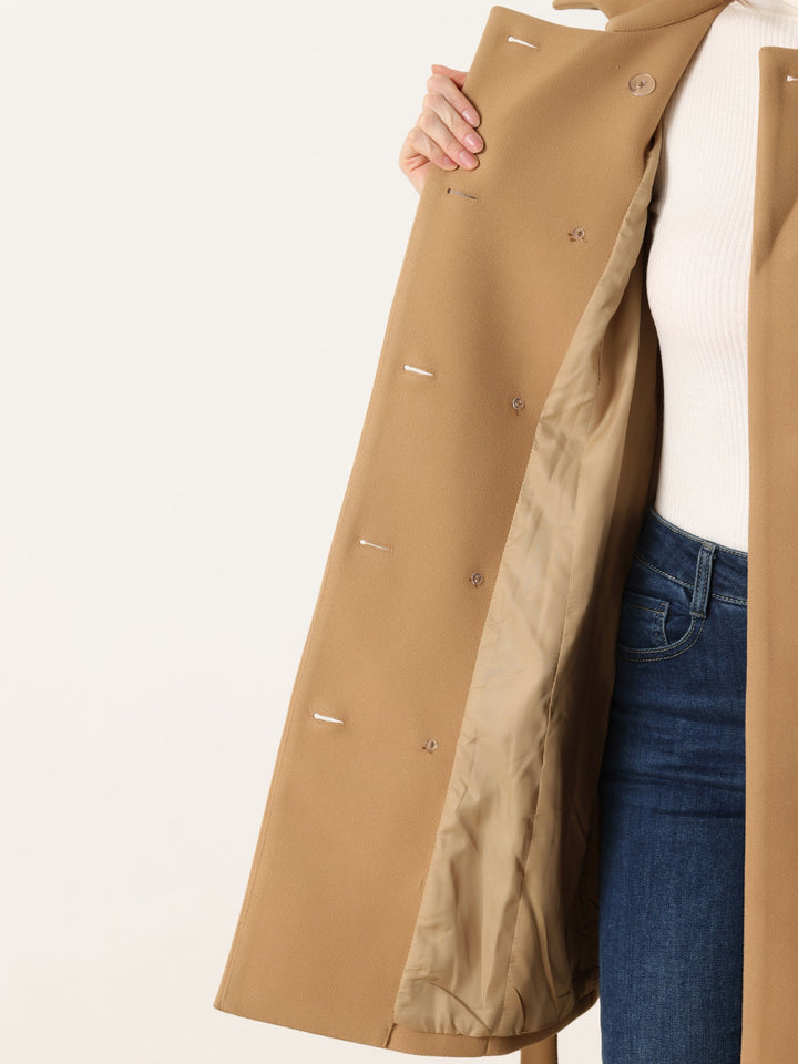 Women's Double Breasted Long Trench Coat | Winter
