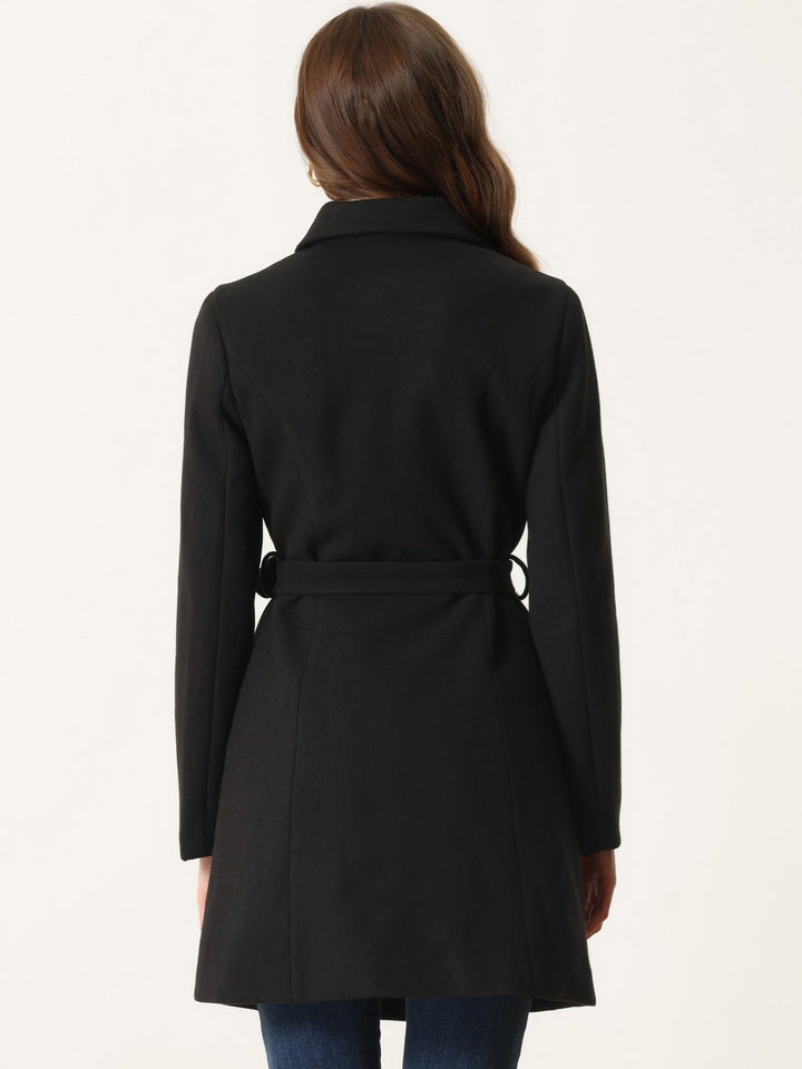 Women's Double Breasted Long Trench Coat | Winter