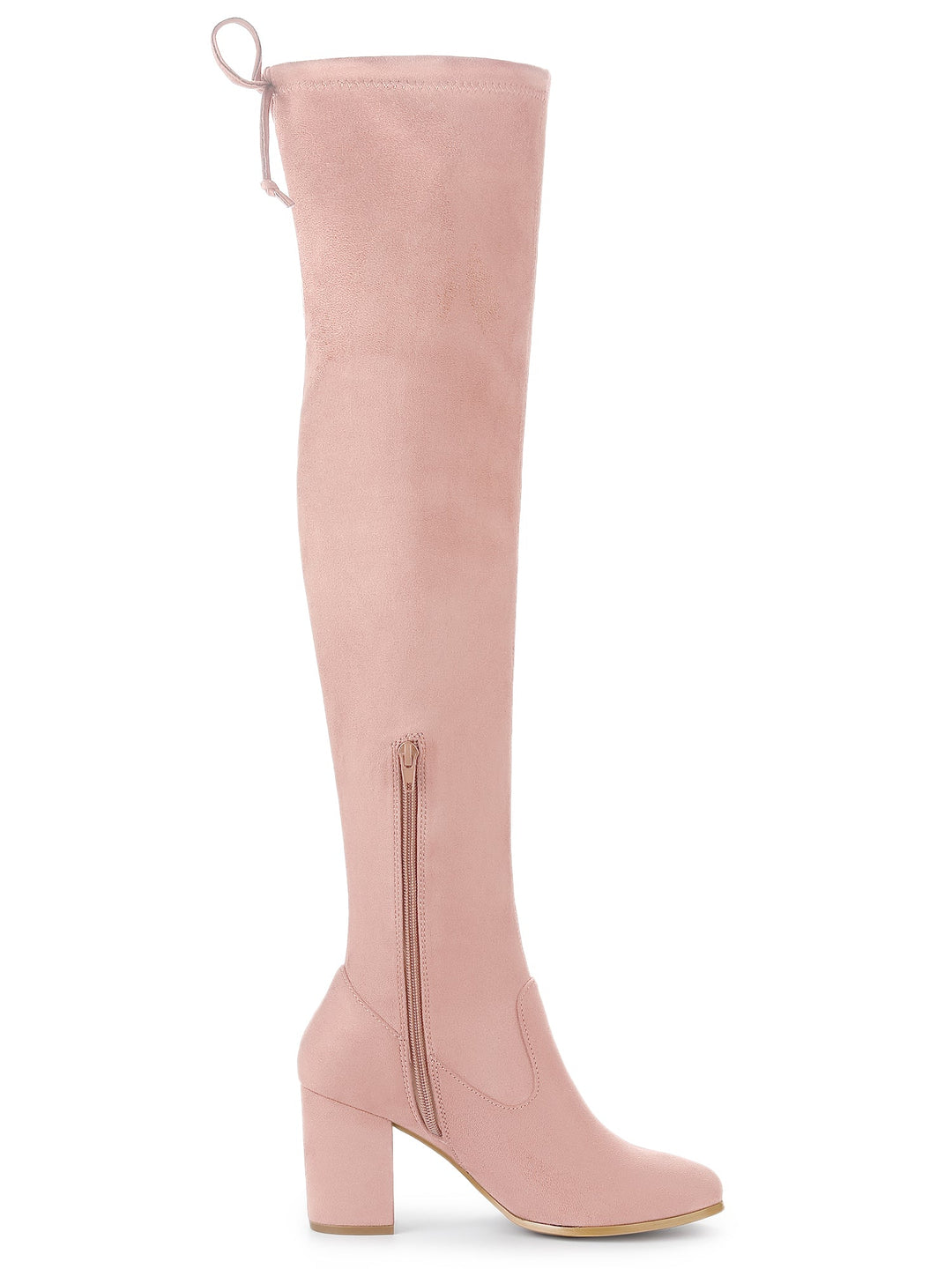 Women's Heel Zip Over the Knee Boots | Chunky