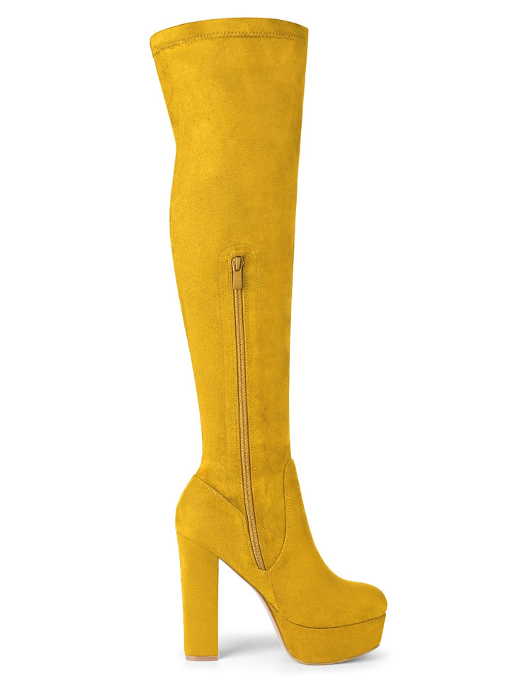 Women's Platform Over The Knee Boots | Heel