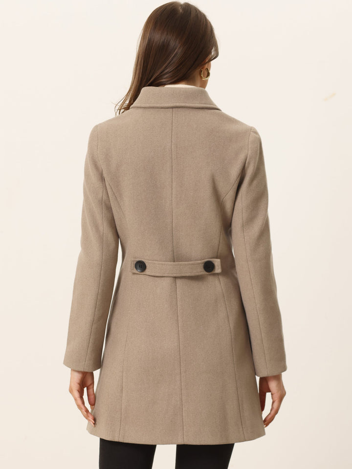 Women's Winter Single Breasted Pea Coat | Long