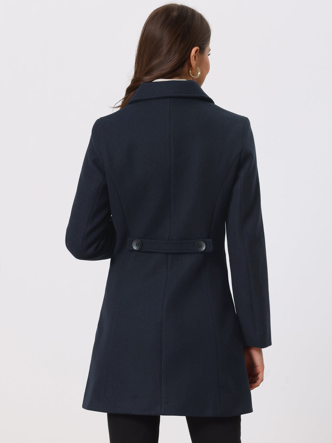 Women's Winter Single Breasted Pea Coat | Long