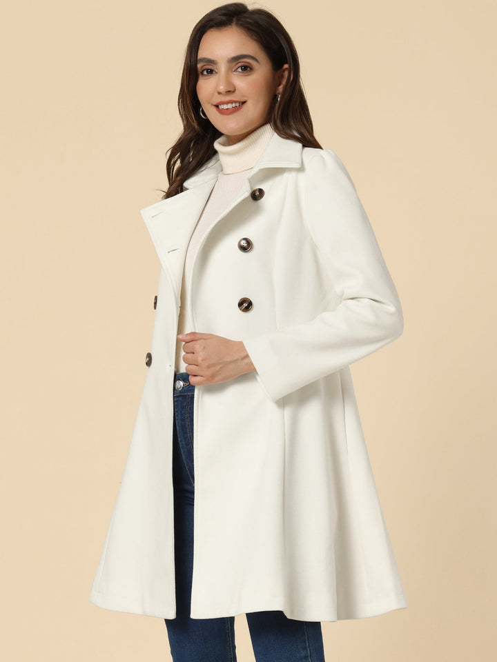 Women's Belted Double Breasted Winter Coat | Long