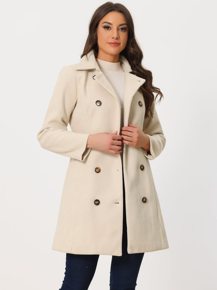 Women's Double Breasted Long Trench Coat | Winter